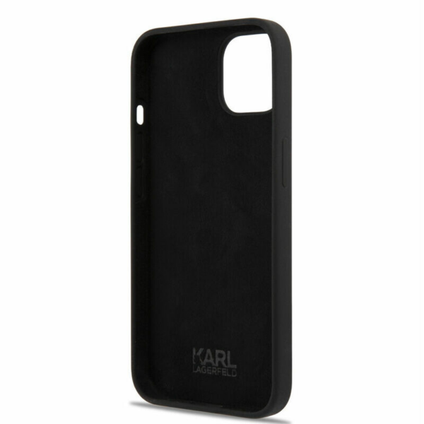 Originalen KARL LAGERFELD ovitek iPhone 13 6.1 - IML NFT Choupette Body - črn silikonska zaščita - KLHCP13MSNCHBCK - Image 4