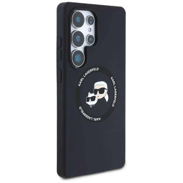 Originalen KARL LAGERFELD ovitek MagSafe Samsung Galaxy S25 Ultra 5G - Heads - črn - KLHMS25LSKCHTCK - Image 4