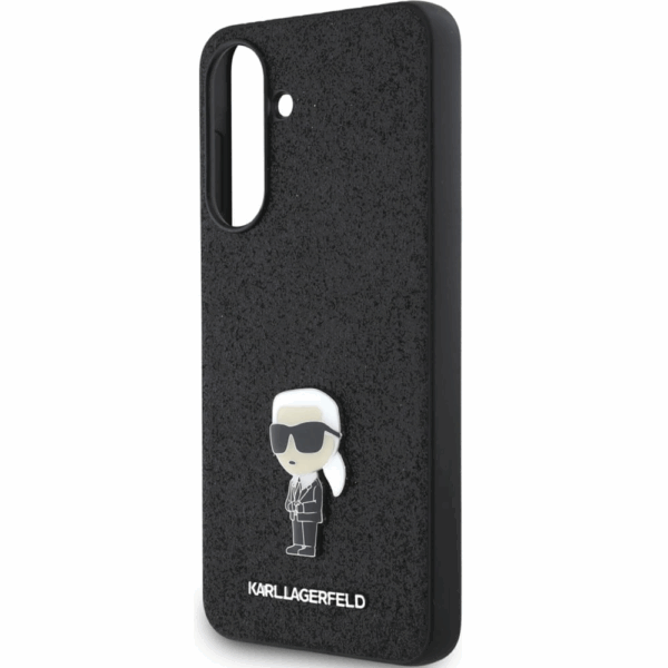 Originalen KARL LAGERFELD ovitek Samsung Galaxy A36 - Glitter IML NFT Iconic -  črn ovitek z bleščicami- KLHCSA36GKNPSK - Image 5