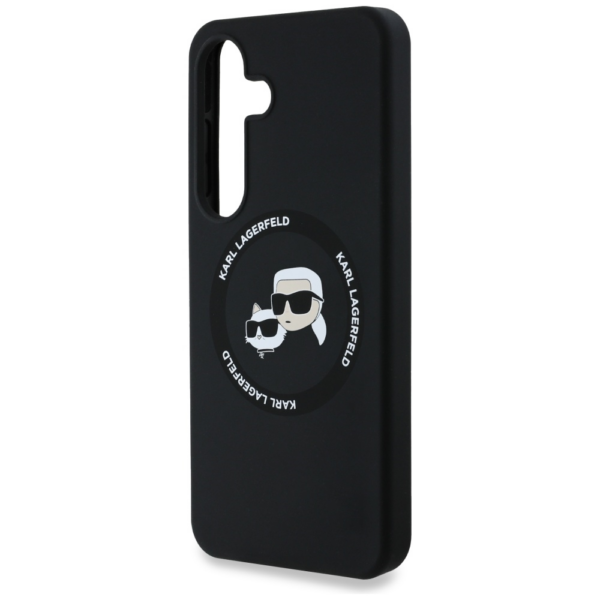 Originalen KARL LAGERFELD ovitek MagSafe Samsung Galaxy S25 Plus 5G - Heads - črn - KLHMS25MSKCHTCK - Image 6