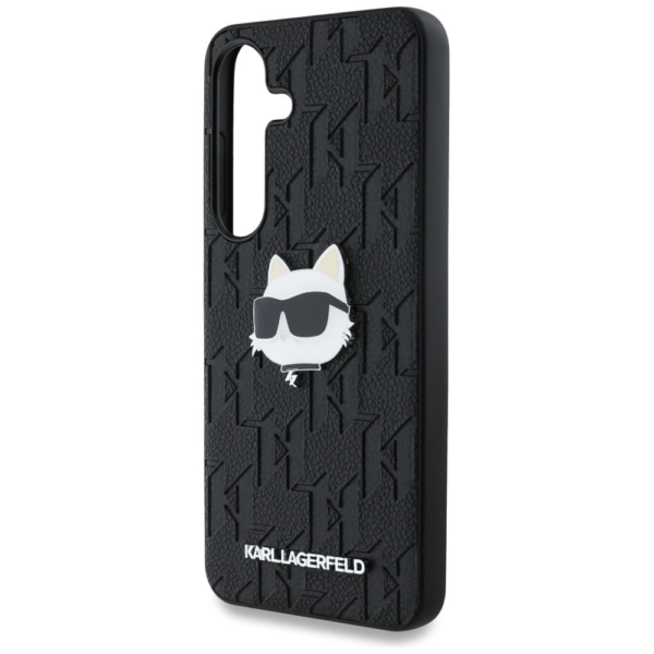 Originalen KARL LAGERFELD ovitek Samsung Galaxy S25 Ultra 5G - Monogram Choupettes Head  - črna zaščita - KLHCS25LPGKLCHHPK - Image 6