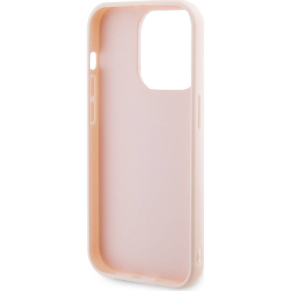 Originalen KARL LAGERFELD ovitek iPhone 15 Pro - Logo 3D - roza zaščita - KLHCP15L3DMBKCP - Image 7