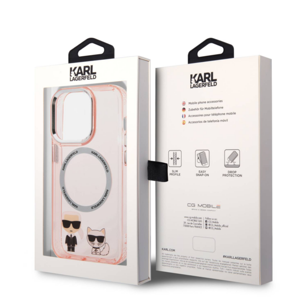 Originalen KARL LAGERFELD ovitek MagSafe Samsung Galaxy S25 Plus 5G - Heads - črn - KLHMS25MSKCHTCK - Image 8
