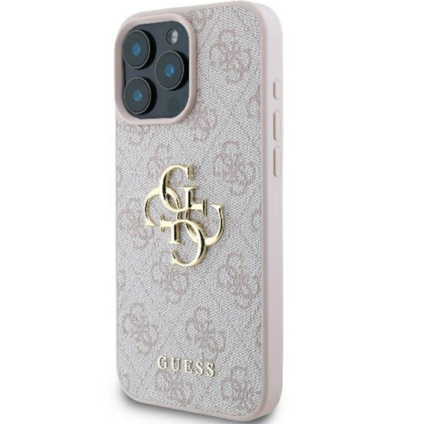 Originalni GUESS ovitek GUHCP16X4GMGPI za iPhone 16 Pro Max - Leather  - roza - Image 3