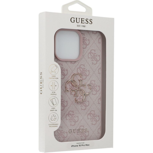 Originalni GUESS ovitek GUHCP16X4GMGPI za iPhone 16 Pro Max - Leather  - roza - Image 8