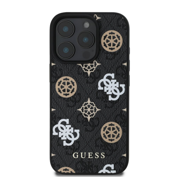 Originalni GUESS ovitek GUHMP16XP4PWPK za iPhone 16 Pro Max - MagSafe - Stamp - PU - črn - Image 3
