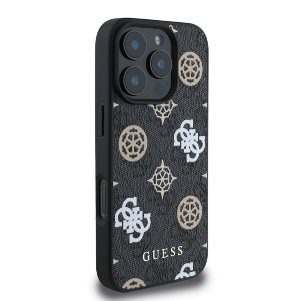 Originalni GUESS ovitek GUHMP16XP4PWPK za iPhone 16 Pro Max - MagSafe - Stamp - PU - črn - Image 4