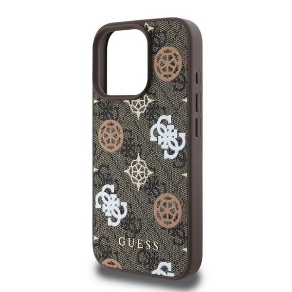 Originalni GUESS ovitek GUHMP16XP4PWPW za iPhone 16 Pro Max - MagSafe - Stamp - PU - rjav - Image 7