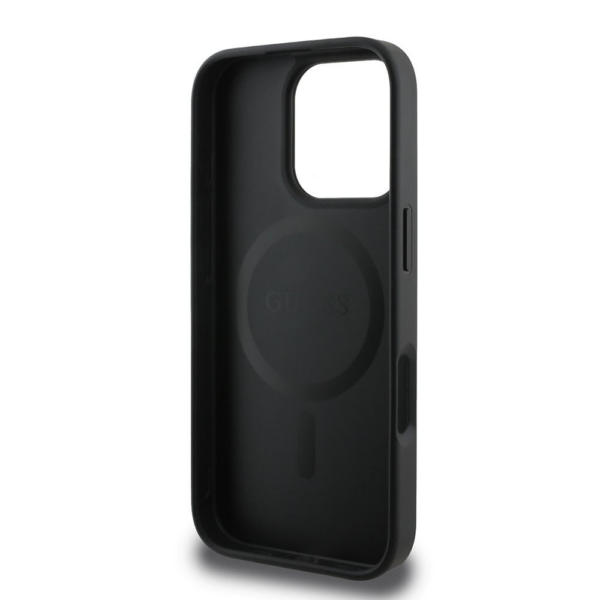 Originalni GUESS ovitek GUHMP16XP4PWPK za iPhone 16 Pro Max - MagSafe - Stamp - PU - črn - Image 7