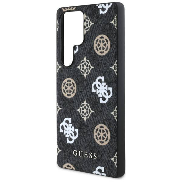 Originalni GUESS ovitek GUHMS25LP4PWPK za Samsung Galaxy S25 Ultra 5G - MagSafe - Stamp - PU - črn - Image 5