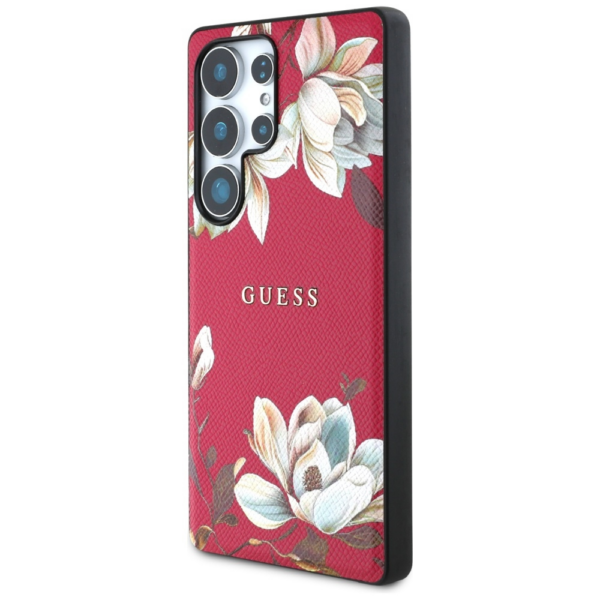 Originalni GUESS ovitek za Samsung Galaxy S25 Ultra 5G - MagSafe - Printed Flower - pink - GUHMS25LPGNMPLMF - Image 2