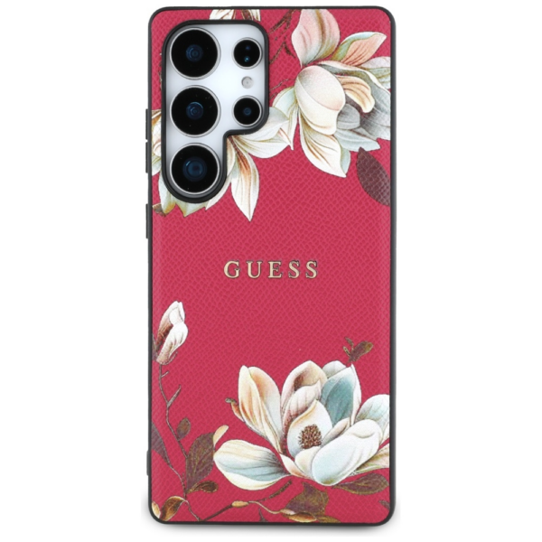 Originalni GUESS ovitek za Samsung Galaxy S25 Ultra 5G - MagSafe - Printed Flower - pink - GUHMS25LPGNMPLMF - Image 3