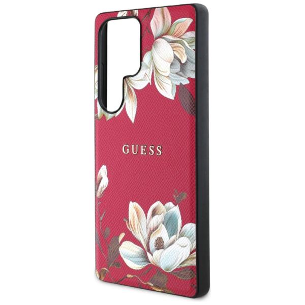 Originalni GUESS ovitek za Samsung Galaxy S25 Ultra 5G - MagSafe - Printed Flower - pink - GUHMS25LPGNMPLMF - Image 6