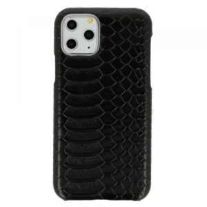 Ovitek z vzorcem krokodila za iPhone 12 / 12 pro - črn