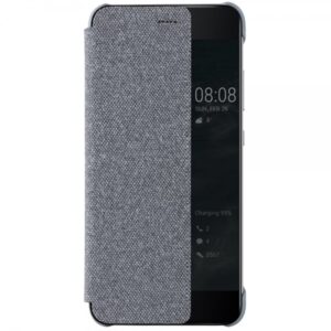 Huawei original preklopna torbica Smart View za Huawei P10 svetlo siva z okenčkom