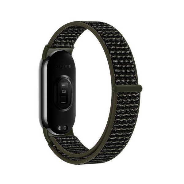 Pašček za uro Xiaomi Mi Band 8 - najlon črn - Image 2