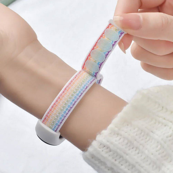 Pašček za uro Xiaomi Mi Band 8 - najlon črn - Image 3
