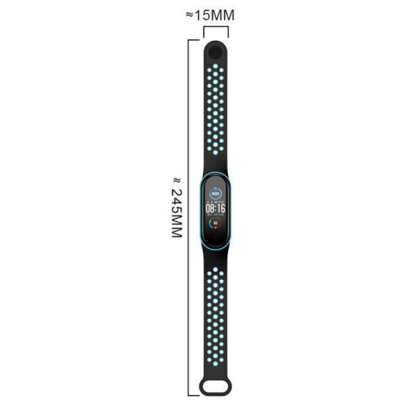 Pašček za uro Xiaomi Mi Band 5 in 6 - meta bel - Image 2