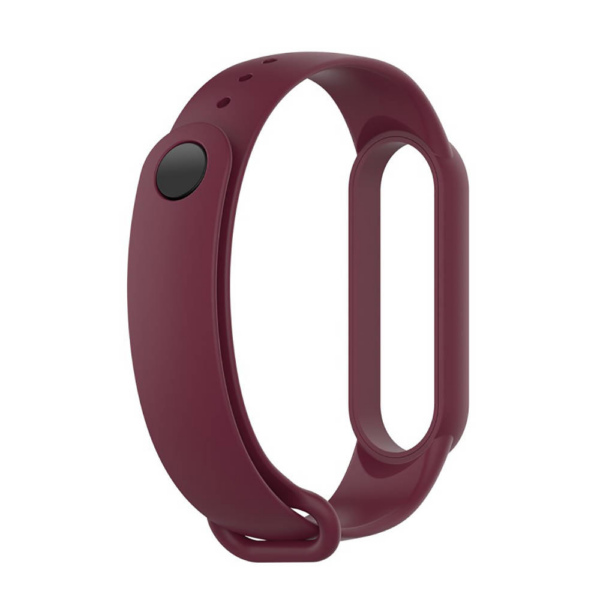Pašček za uro Xiaomi Mi Band 5, Xiaomi Mi Band 6, Xiaomi Mi Band 7 - bordo rdeč - slika 4