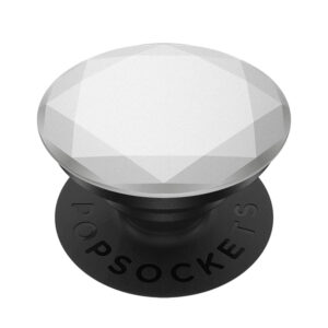POPSOCKETS držalo / stojalo PopGrip Silver Metallic Diamond - Premium