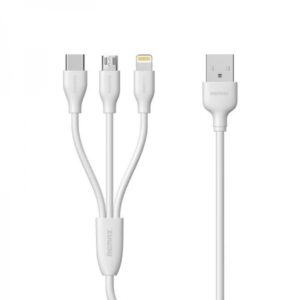 REMAX podatkovni kabel 3 v 1 - Lightning, Micro USB, Type C - bel