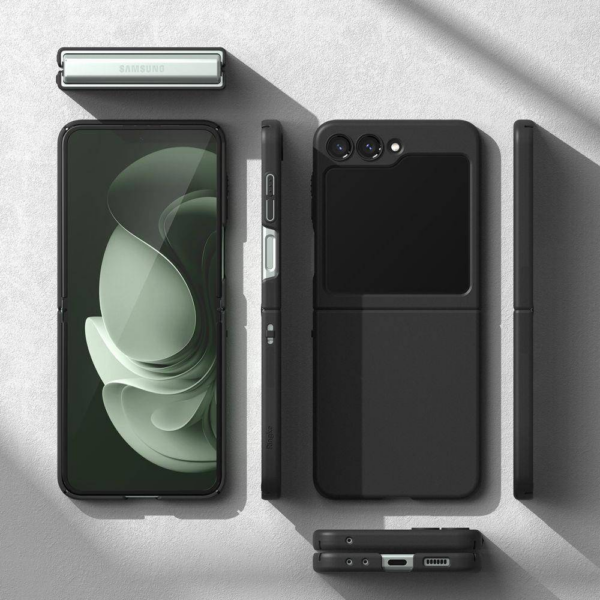 Ringke Slim silikonski ovitek za Samsung Galaxy Z Flip 5 - črn - Image 7
