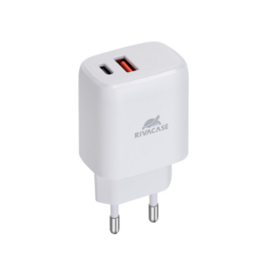 RIVACASE adapter PS4192 W00 hišni polnilec 220V Quick Charge 20W vhod USB A in Type C PD 3.0 - Original (EU Blister) bel