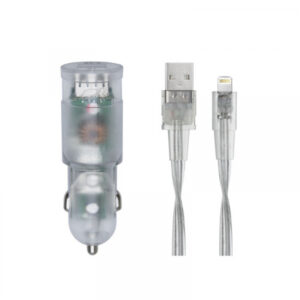 RIVACASE avtopolnilec VA4225 TD2 3,4A + podatkovno polnilni kabel Lightning Apple iPhone
