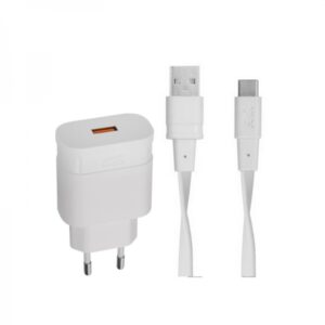 RivaCase HIŠNI POLNILEC PS4110 18W Quick Charge 3.0 + Type C podatkovno polnilni kabel