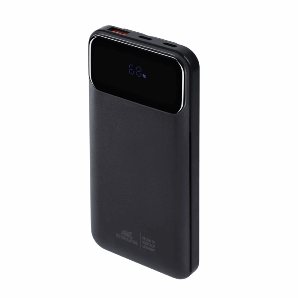 RIVACASE prenosna baterija/powerbank VA2211 10.000 mAh 22,5W, z LCD ekranom in 3x podatkovni kabli (Type-C, Lightning, USB-A) - za vse telefone in tablice - Image 7