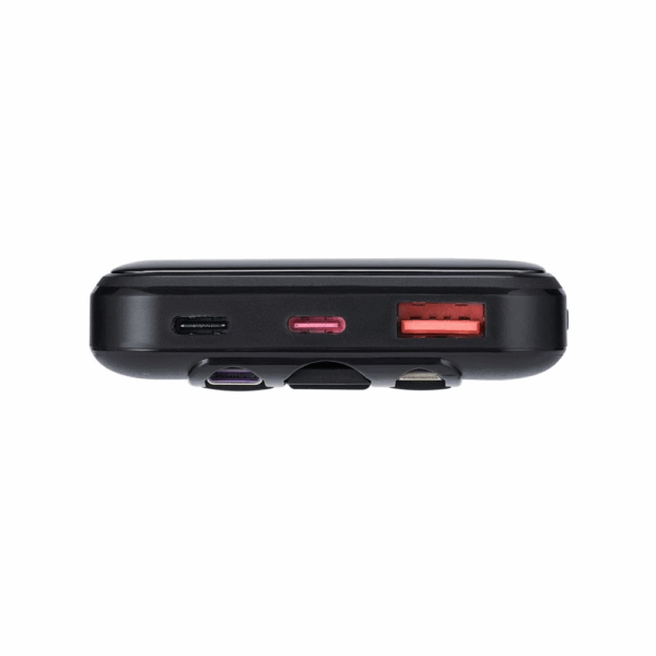 RIVACASE prenosna baterija/powerbank VA2211 10.000 mAh 22,5W, z LCD ekranom in 3x podatkovni kabli (Type-C, Lightning, USB-A) - za vse telefone in tablice - Image 8