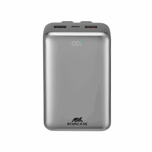 RIVACASE prenosna baterija/powerbank VA2612 20.000 mAh 30W, z LCD ekranom in 2x podatkovni kabel (Type-C, Lightning)  - za vse telefone in tablice - Image 3