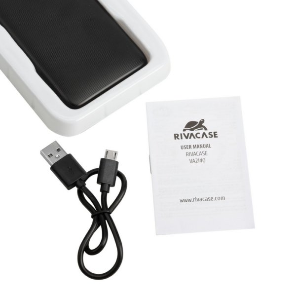 RIVACASE VA2140 zunanja baterija powerbank 10.000 mAh 10W - črn - Image 10
