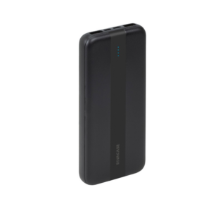 RIVACASE Prenosna baterija VA2041 ("Powerbank") 10.000 mAh 10W, črn z Type-C in 2x USB-A izhodi ter LED indikatorjem, ki omogoča simultano polnjenje 3 naprav