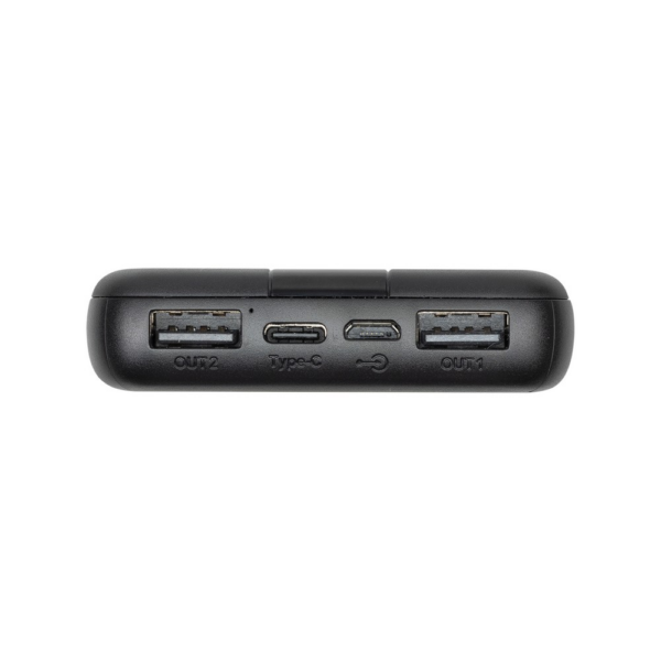 RIVACASE Prenosna baterija VA2041 ("Powerbank") 10.000 mAh 10W, črn z Type-C in 2x USB-A izhodi ter LED indikatorjem, ki omogoča simultano polnjenje 3 naprav - Image 6