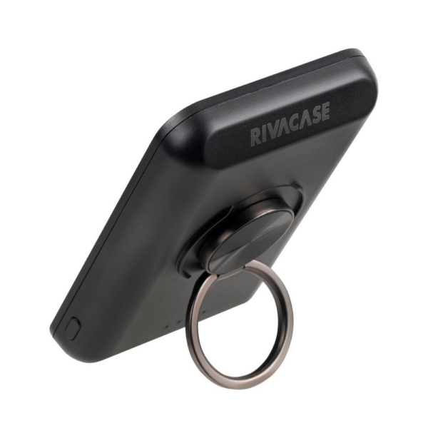 RIVACASE VA2603 MagSafe Magnetic QC / PD zunanja baterija powerbank 5.000 mAh 15W z držalom - črn - Image 9
