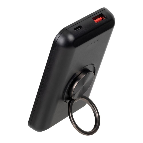 RIVACASE VA2603 MagSafe Magnetic QC / PD zunanja baterija powerbank 5.000 mAh 15W z držalom - črn - Image 10