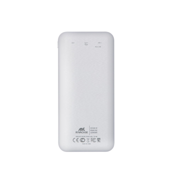 RIVACASE zunanja baterija powerbank 20.000 mAh VA2280 z LCD-jem bel - Image 2