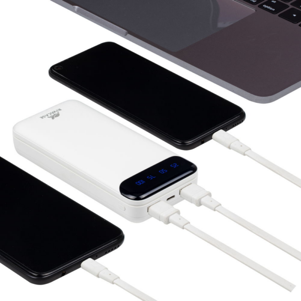 RIVACASE zunanja baterija powerbank 20.000 mAh VA2280 z LCD-jem bel - Image 8