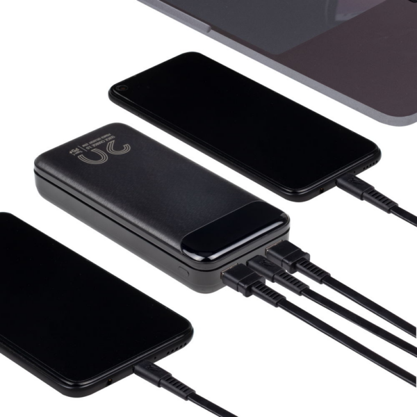 RIVACASE zunanja baterija powerbank 20.000 mAh VA2580 Quick Charge / PD 20W z LCD-jem črn - Image 8