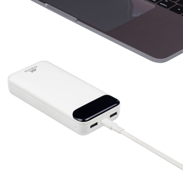 RIVACASE zunanja baterija powerbank 20.000 mAh VA2280 z LCD-jem bel - Image 9