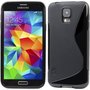 S silikonski ovitek Samsung Galaxy S5 mini G800 črn
