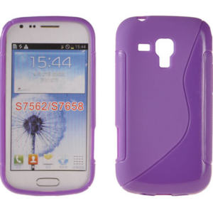 S silikonski ovitek Samsung Galaxy S duos 3 G313, TREND 2 S7570/S7572, ACE 4 vijola