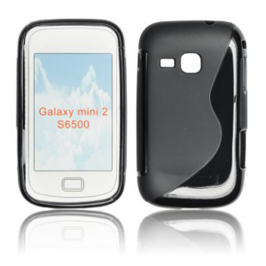 S silikonski ovitek za Samsung Galaxy mini 2 S6500 črn