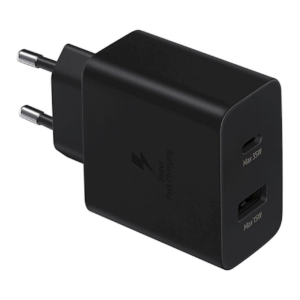 Samsung hišni adapter Fast Duo EP-TA220NBEG 35W vhod 1x USB A in 1x Type C - črn (EU Blister)