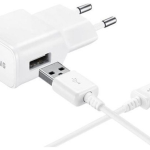 SAMSUNG HIŠNI POLNILEC EP-TA12 2A + DU4 microusb - bel