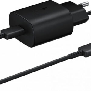 SAMSUNG HIŠNI POLNILEC EP-TA800XBE Super Fast Charge (Type C) in podatkovni kabel EP-DA905BBE (Type C - Type C) - črn (bulk)