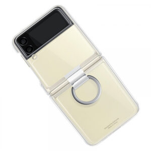 SAMSUNG original Clear Cover Ring ovitek EF-QF711CTE za SAMSUNG Galaxy Z Flip 3 F711 - prozoren