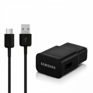 SAMSUNG original HIŠNI POLNILEC 220V ETA-U90EB + EP-DG950CBE 2A s Type C data kablom črn