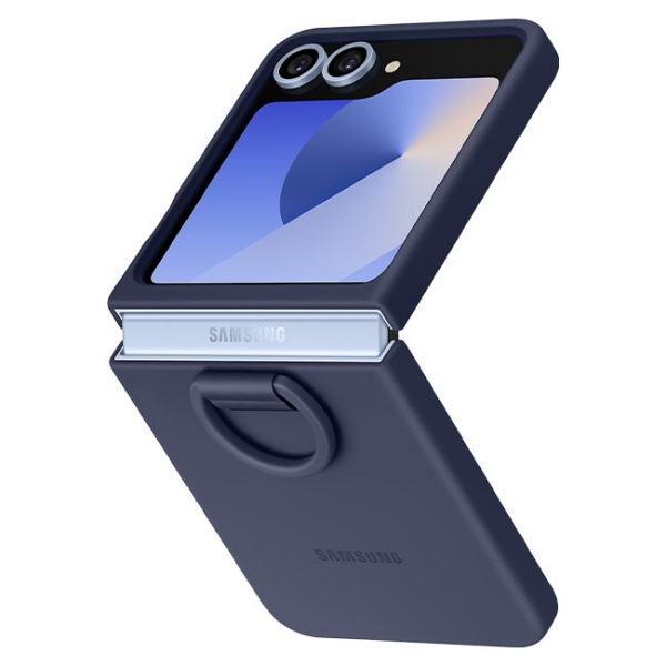 Samsung original Indigo Silicon Case with Ring ovitek EF-PF741TNE za Samsung Galaxy Z Flip 6 - temno moder - Image 4